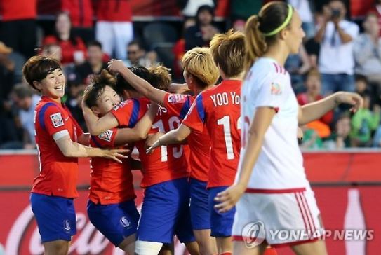 한국, 여자월드컵 조별예선 스페인에 2-1역전 승