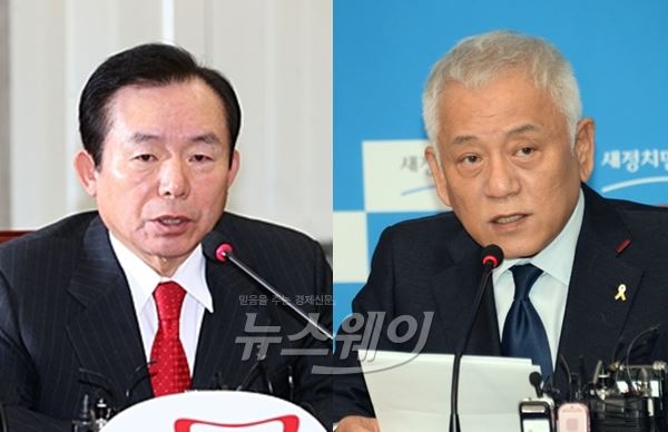 이인제 새누리당 최고위원(左), 김한길 새정치민주연합 의원. 사진=뉴스웨이DB
