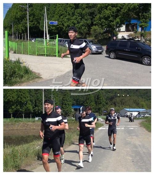  ‘아이언맨’ 션, 강철 체력 인증···“라이딩도 모자라 조깅까지” 기사의 사진