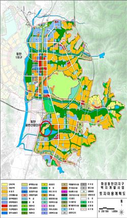 동탄2 토지이용계획도(출처=국토교통부)