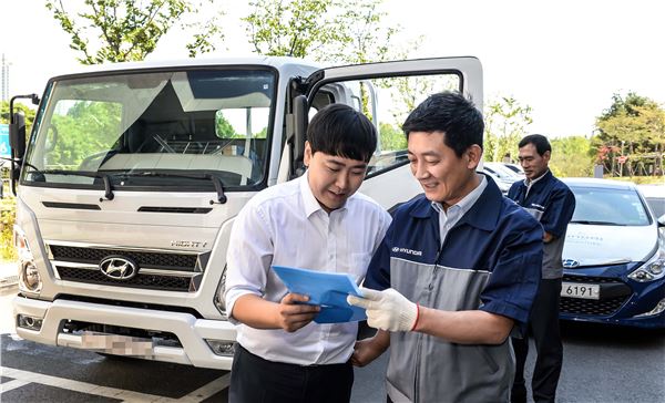 현대자동차가 추석을 앞두고 상용차(버스 및 트럭) 고객을 대상으로 ‘찾아가는 비포서비스’를 펼친다. 사진=현대자동차 제공