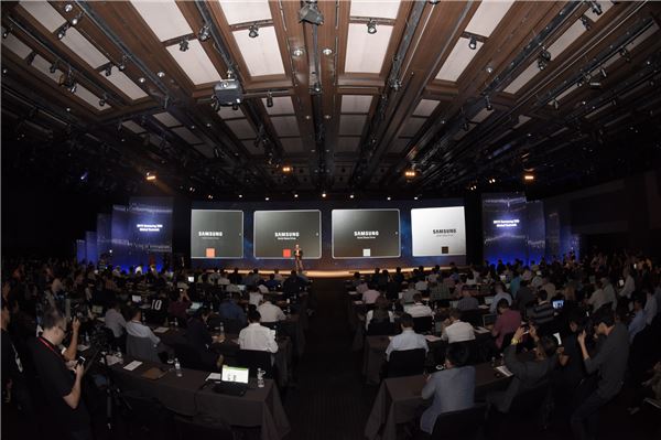 삼성전자는 22일 서울 호텔신라에서 '삼성 SSD 글로벌 서밋'을 열고 신제품 공개 및 향후 전략을 발표했다. 사진=삼성전자 제공