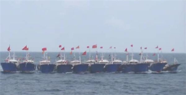 목포해경, 연환계 쓰는 불법중국어선 퇴거조치 기사의 사진
