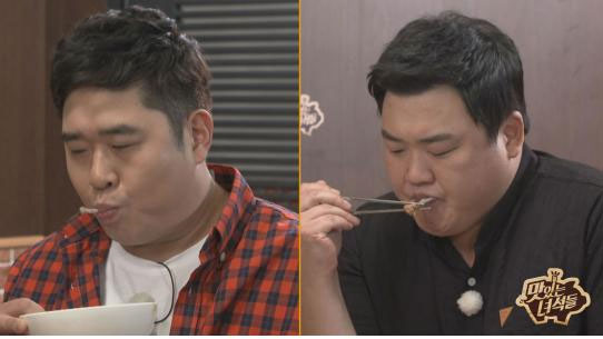 ‘맛있는 녀석들’ 김준현-문세윤 닭뼈 전쟁. 사진=Comedy TV