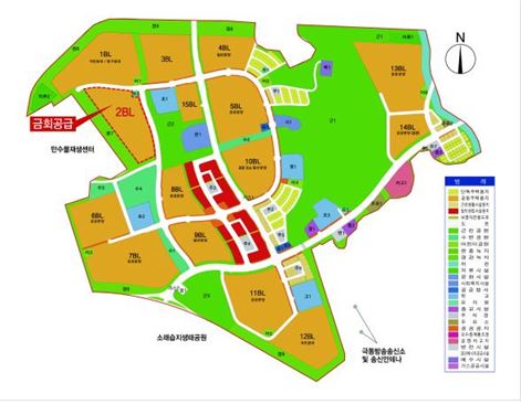 인천서창2 토지이용계획도(출처=LH)