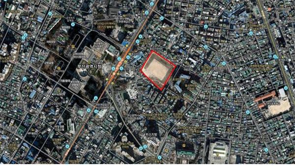 부산시청 앞 행복주택 사업지 위치도(출처=국토교통부)