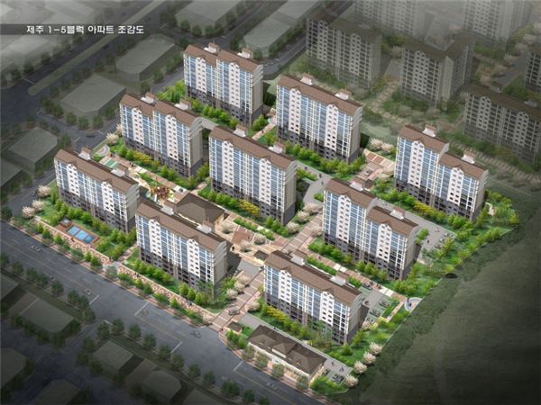 제주삼화지구 1-5블럭 사랑으로 조감도. 사진=부영주택 제공.