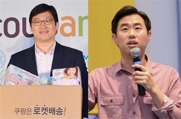 左) 김범석 쿠팡 대표, 右)임지훈 카카오 대표