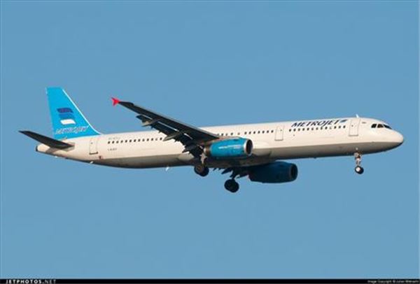 이집트서 러시아 여객기 추락. 사진=사고기와 같은 기종의 에어버스 A321 여객기(러시아 방송 RT 사이트)