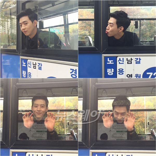MBC ‘그녀는 예뻤다’ 박유환이 로맨틱했던 버스스 비하인드 컷을 공개했다 / 사진= '그녀는 예뻤다' 영상캡처