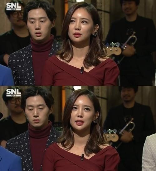 이태임 예원 사과. 사진=tvN 'SNL코리아' 방송화면
