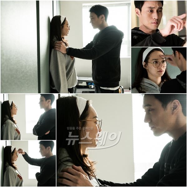 KBS2 ‘오 마이 비너스’ 소지섭과 신민아의 ‘벽밀 자세 교정’ 장면이 공개됐다. 사진 = 몽작소