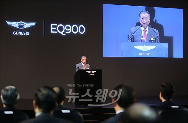 ‘제네시스 EQ900’ 신차 발표회. 사진=최신혜 기자 shchoi@newsway.co.kr