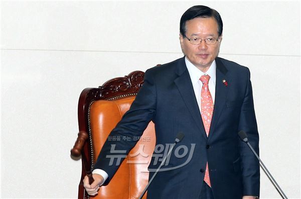 정의화 국회의장, 16일 ‘특단의 조치’ 발표···직권상정 예상 기사의 사진