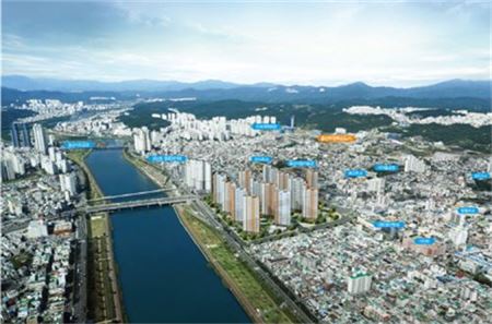 울산의 가장 핫한 아파트, 태화강 조망 프리미엄 갖춘 태화강센트럴시티 에일린의뜰 기사의 사진