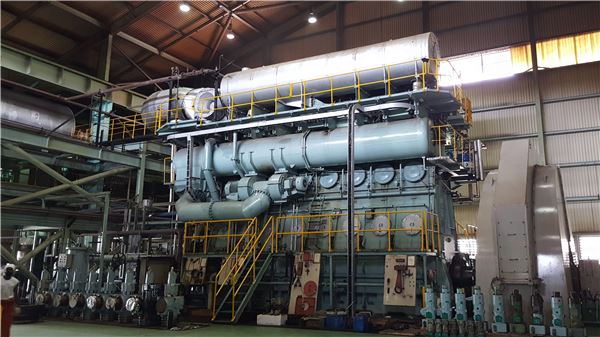 파푸아뉴기니 25MW급 내연발전소 엔진 사진=대우인터내셔널 제공