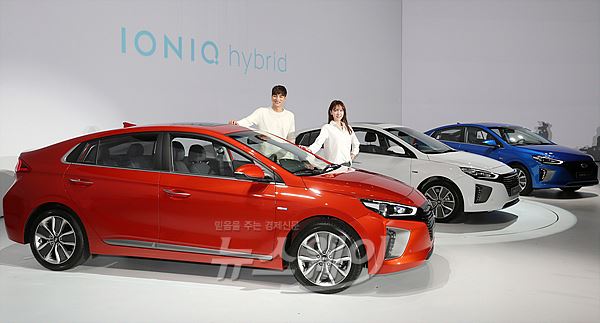 현대자동차 국내 최초 친환경 전용모델 아이오닉 출시. 사진=이수길 기자 leo2004@newsway.co.kr