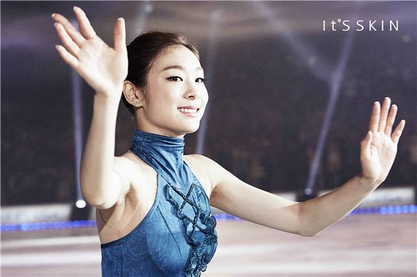 잇츠스킨은 피겨 퀸 김연아와 올해 전속모델 계약을 맺었다. 사진=잇츠스킨 제공