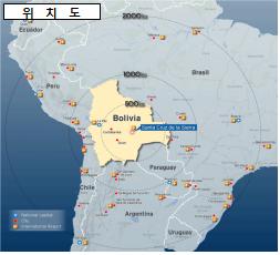 볼리비아 신도시 위치도(출처=국토교통부)