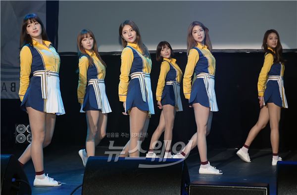 라붐(LABOUM) 4번째 싱글앨범 ‘프레쉬 어드벤쳐’(Fresh Adventure)-지엔, 소연, 해인, 유정, 솔빈, 율희. 사진=이수길 기자 leo2004@newsway.co.kr