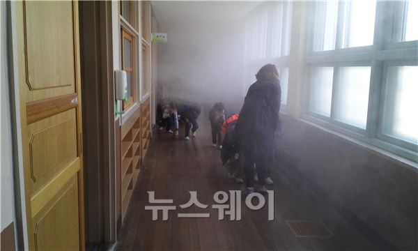 광주북부소방서, 오치초등학교 소방훈련 실시 기사의 사진