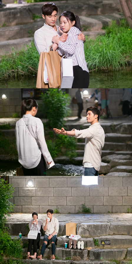 ‘아이가 다섯’ 성훈♥신혜선, 꽁냥꽁냥 청계천 데이트 사진 공개