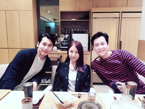 보아, 정우성-이정재 사이서 인생샷···네티즌 “세계서 제일 부럽다”