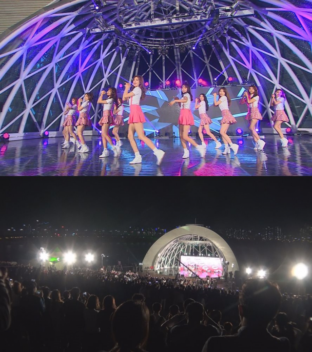 ‘택시’ 아이오아이, 첫 게릴라 콘서트에 5천여명 운집
