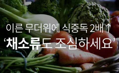 이른 무더위에 식중독 2배↗ ‘채소류도 조심하세요’