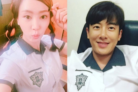‘백희가 돌아왔다’ 강예원-최필립 교복 인증샷···“38살, 어색하지 않군”