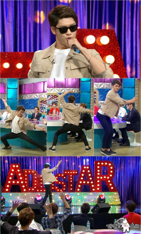 ‘라디오스타’ 강태오, 4차원 댄스로 녹화장 초토화
