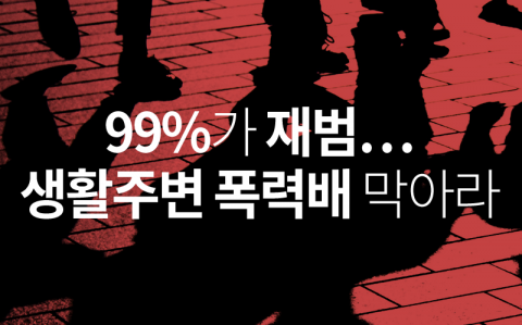  99%가 재범···생활주변 폭력배 막아라