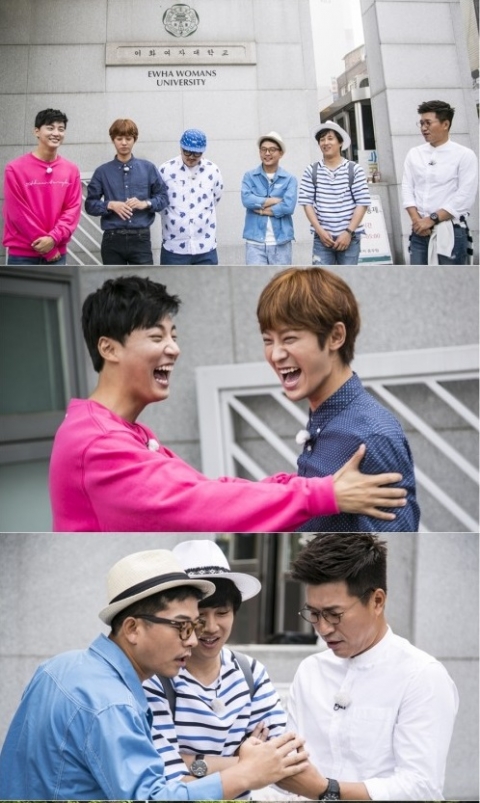 이화여대 찾은 ‘1박2일 멤버들’···웃음꽃 폭발