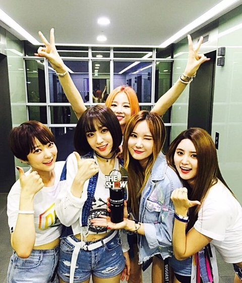EXID, ‘더쇼’ 1위···’엘라이’로 세 번째 트로피