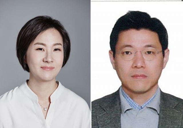 최혜원 형지I&C 대표(왼쪽)와 박정주 신원 사장. 사진=각사 제공