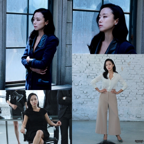 전도연, 범접할 수 없는 카리스마로 무장···‘굿와이프’ 촬영 현장 사진 공개