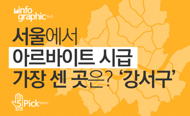  서울에서 아르바이트 시급이 가장 센 곳은?