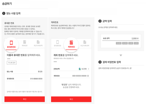 NHN엔터, 페이코 ‘간편송금’ 서비스 시작