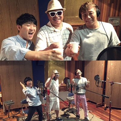 바이브, 김흥국과 유쾌한 ‘원샷’ MV 촬영 현장 공개