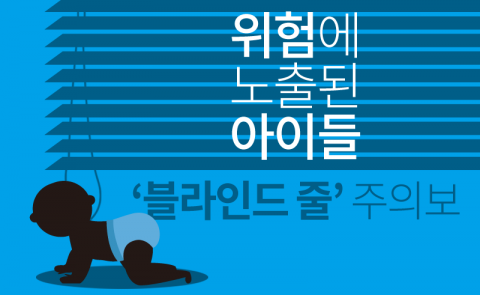  위험에 노출된 아이들···‘블라인드 줄’ 주의보