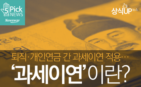 퇴직·개인연금 간 과세이연 적용···‘과세이연’이란?