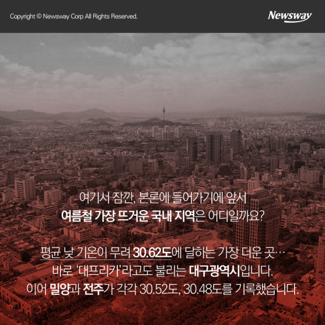  푹푹 찌는 무더위···전국에서 가장 시원한 지역은? 기사의 사진