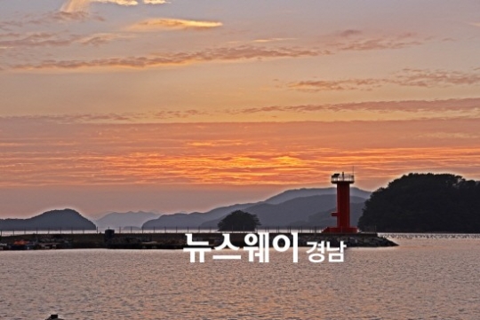 평인노을길에서 본 노을