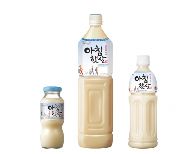 국내 최초 쌀 음료인 ‘아침햇살’이 20억병 생산을 돌파했다. 사진=웅진식품 제공