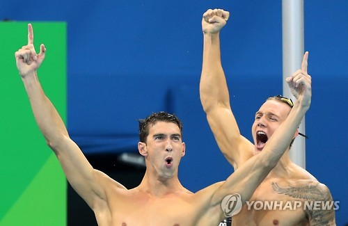 ‘수영 황제’ 펠프스, 통산 19번째 금메달 획득