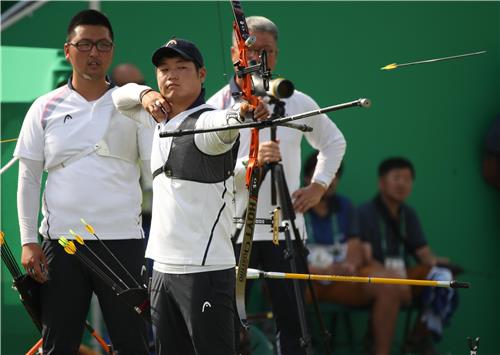 이승윤, 남자 양궁 개인전 8강 진출