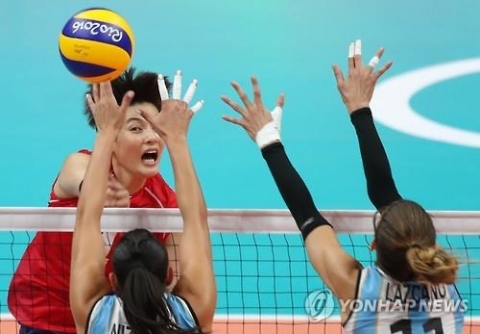여자배구, 아르헨티나 꺾고 2승째···스코어 3-0 완파