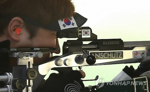 사격 김종현, 남자 50m 소총복사 은메달 획득