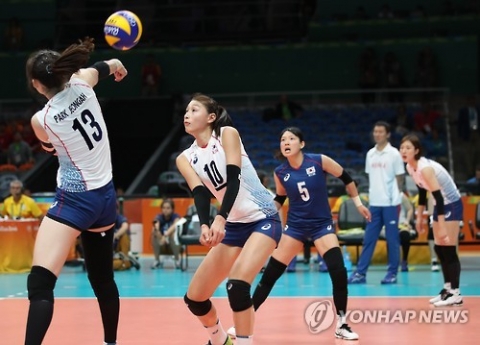 한국여자배구, 8강전서 네덜란드에 완패···40년 만의 메달행 좌절