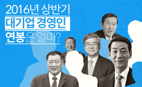 2016년 상반기 대기업 경영인 연봉은 얼마?